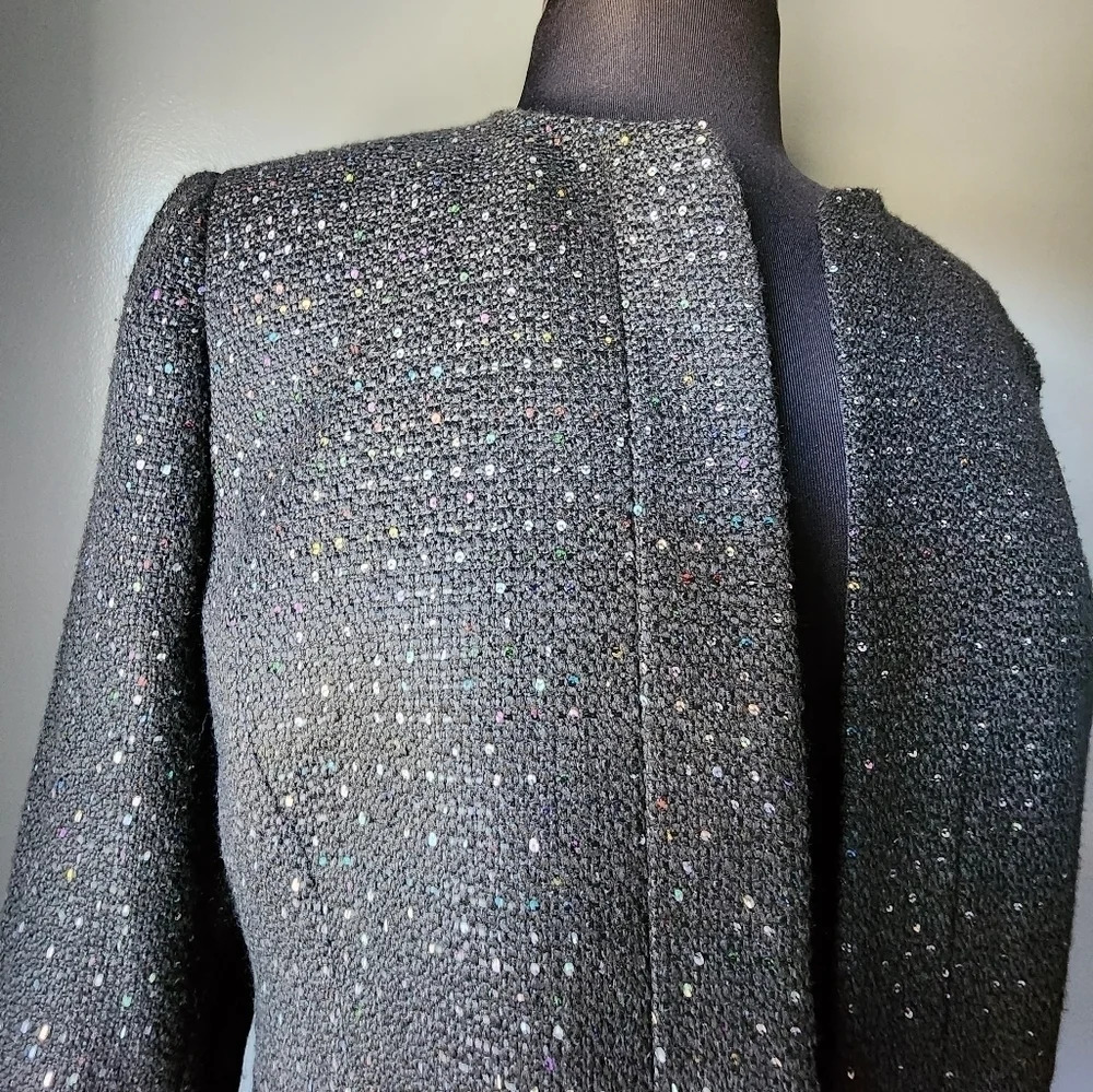 Nine West Sequin Tweed Jacket - Picture 5 of 8